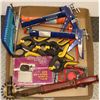 Image 1 : BOX W/ NEW MULTI TESTER, TOOLS AND CLAMPS.