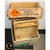 Image 1 : THREE WOODEN AMMO BOXES.