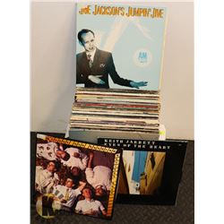 BOX W/ JAZZ MUSIC VINYL RECORDS