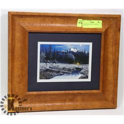 FRAMED & MATTED "CAMPERS MOON" BY
