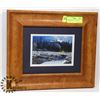 Image 1 : FRAMED & MATTED "CAMPERS MOON" BY