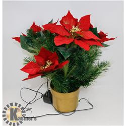 FIBRE OPTIC POINSETTA