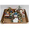 Image 1 : FLAT OF CHRISTMAS DECORATIONS