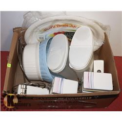 LARGE BOX W/KITCHENWARE INCL.