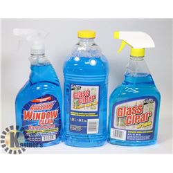 LARGE LOT OF GLASS CLEANER / 2 32FLOZ