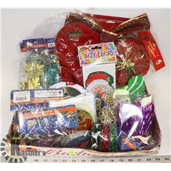 FLAT OF CHRISTMAS DECORATION