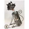 Image 1 : METAL WINE BOTTLE HOLDER,CAT,NEW