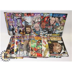 LOT OF 38 STAR TREK COMIC BOOKS.