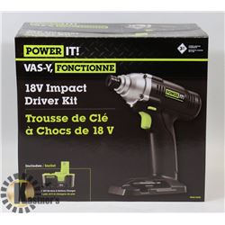 POWER IT - 18V IMPACT DRIVER KIT