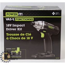 POWER IT - 18V IMPACT DRIVER KIT