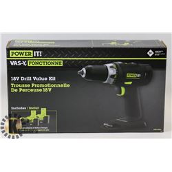 POWER IT - 18V DRILL VALUE KIT