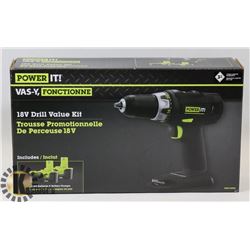 POWER IT - 18V DRILL VALUE KIT