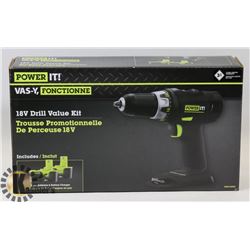 POWER IT - 18V DRILL VALUE KIT