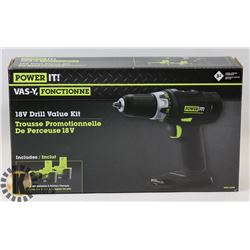 POWER IT - 18V DRILL VALUE KIT