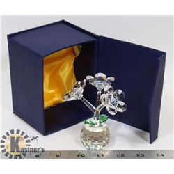 CRYSTAL FLOWER STATUE