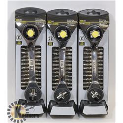 31 PIECE RATCHETING ROTARY WRENCH
