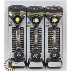 31 PIECE RATCHETING ROTARY WRENCH