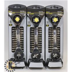 31 PIECE RATCHETING ROTARY WRENCH