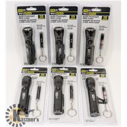 6LED WITH LASER+1 LED WITH LASER FLASHLIGHT