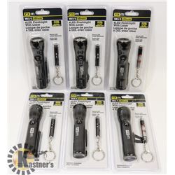 6LED WITH LASER+1 LED WITH LASER FLASHLIGHT