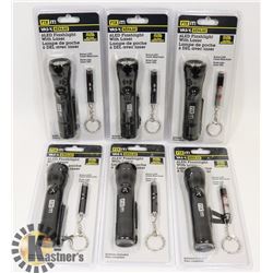 6LED WITH LASER+1 LED WITH LASER FLASHLIGHT