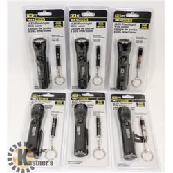 6LED WITH LASER+1 LED WITH LASER FLASHLIGHT