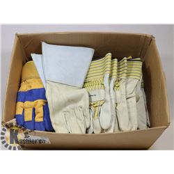BOX OF LEATHER GLOVES