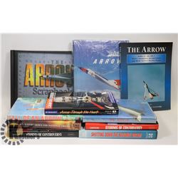 BOX OF AVRO ARROW AIRCRAFT BOOKS
