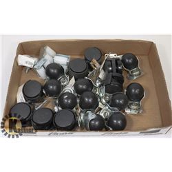5 NEW SETS OF CASTOR WHEELS /