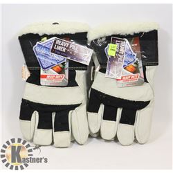 2X PAIR OF WINTER WORK GLOVES