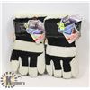 Image 1 : 2X PAIR OF WINTER WORK GLOVES