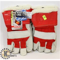 2X PAIR OF WINTER WORK GLOVES