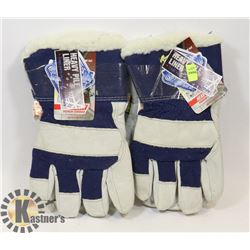 2X PAIR OF WINTER WORK GLOVES