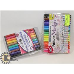 2 NEW SETS OF FABRIC MARKERS