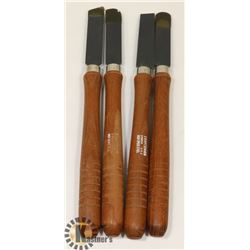 CRAFTSMAN WOOD LATHE CHISELS/4PC