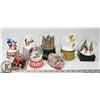 Image 1 : BOX OF SNOW GLOBES.