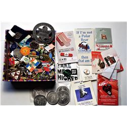 7)  LOT OF 150 LAPEL PINS INCLUDING: