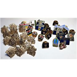 5)  LOT OF 40 ALBERTA LAPEL PINS