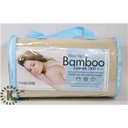 ALOE VERA BAMBOO TWIN SIZE SHEETS CREAM