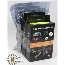 LOT OF 4 NEW TV/GAMING MONITOR  LED LIGHT KITS