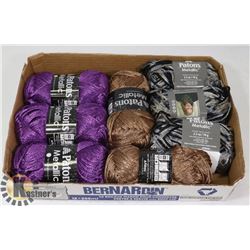 BOX OF 8 PATONS METALLIC YARN