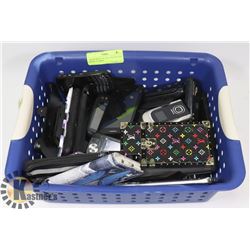 ASSORTMENT OF CELL PHONES AND PHONE GUARDS