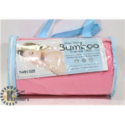 ALOE VERA BAMBOO TWIN SIZE SHEETS PEACH