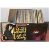 Image 1 : BOX W/ ROCK MUSIC VINYL RECORDS