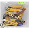 BAG OF UTILITY KNIVES.