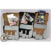 3 PAIRS OF WINTER WORK GLOVES