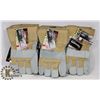 3 PAIRS OF WINTER WORK GLOVES