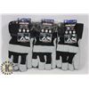3 PAIRS OF WINTER WORK GLOVES