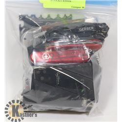 BAG OF POCKET KNIVES