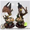 LOT OF 2 NEW EAGLE STATUES
